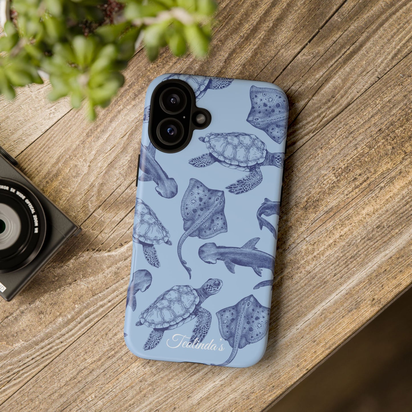 Sea animals phone case