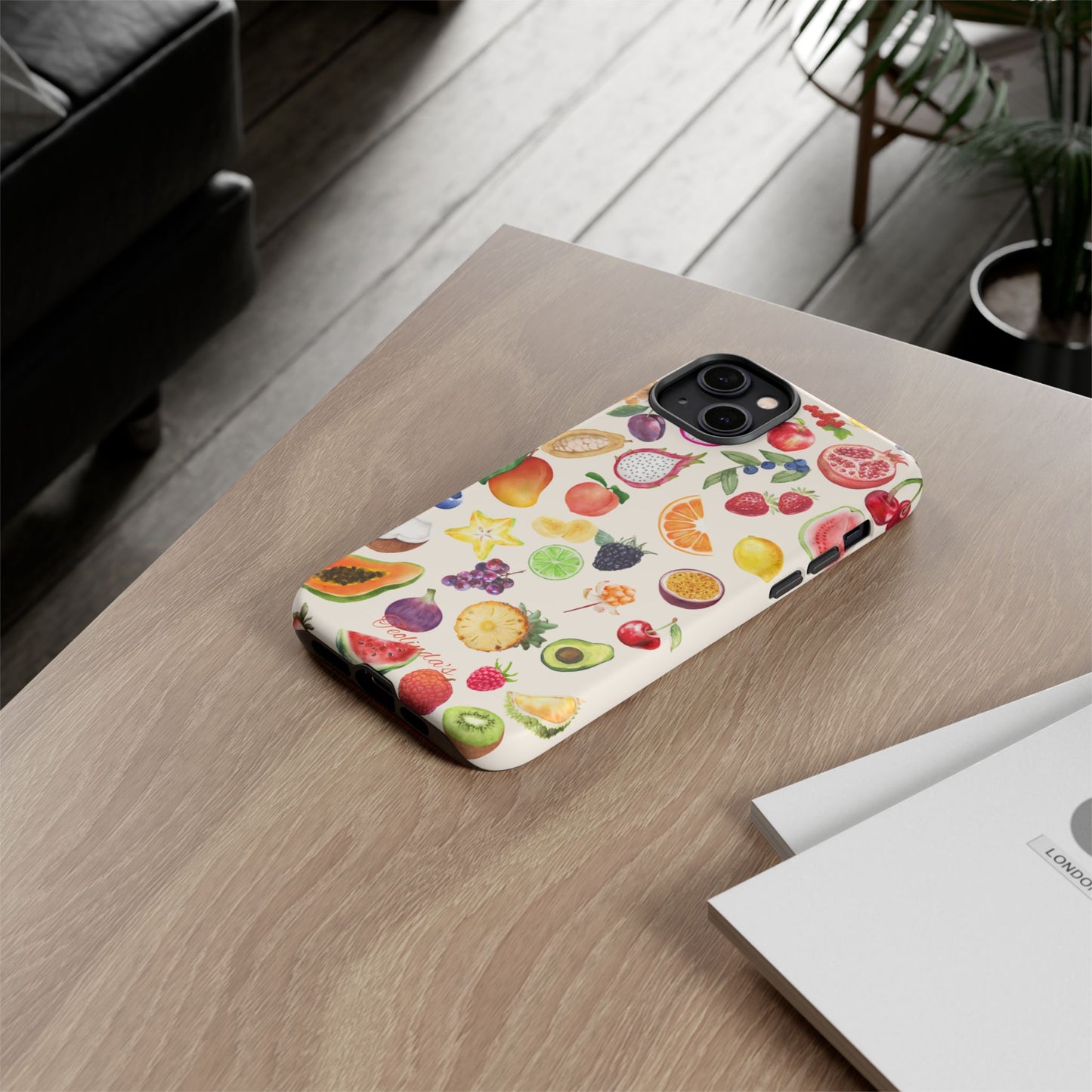 Exotix fruit phone-case beige