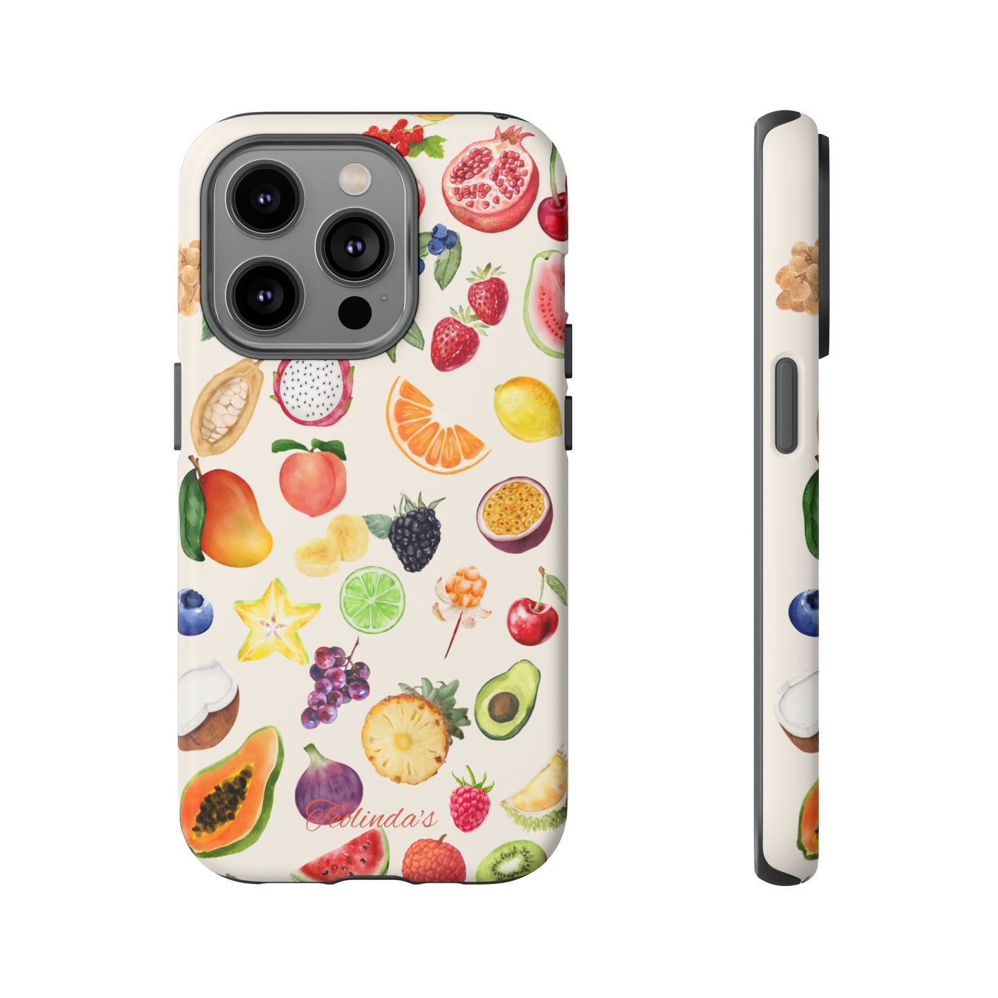 Exotix fruit phone-case beige
