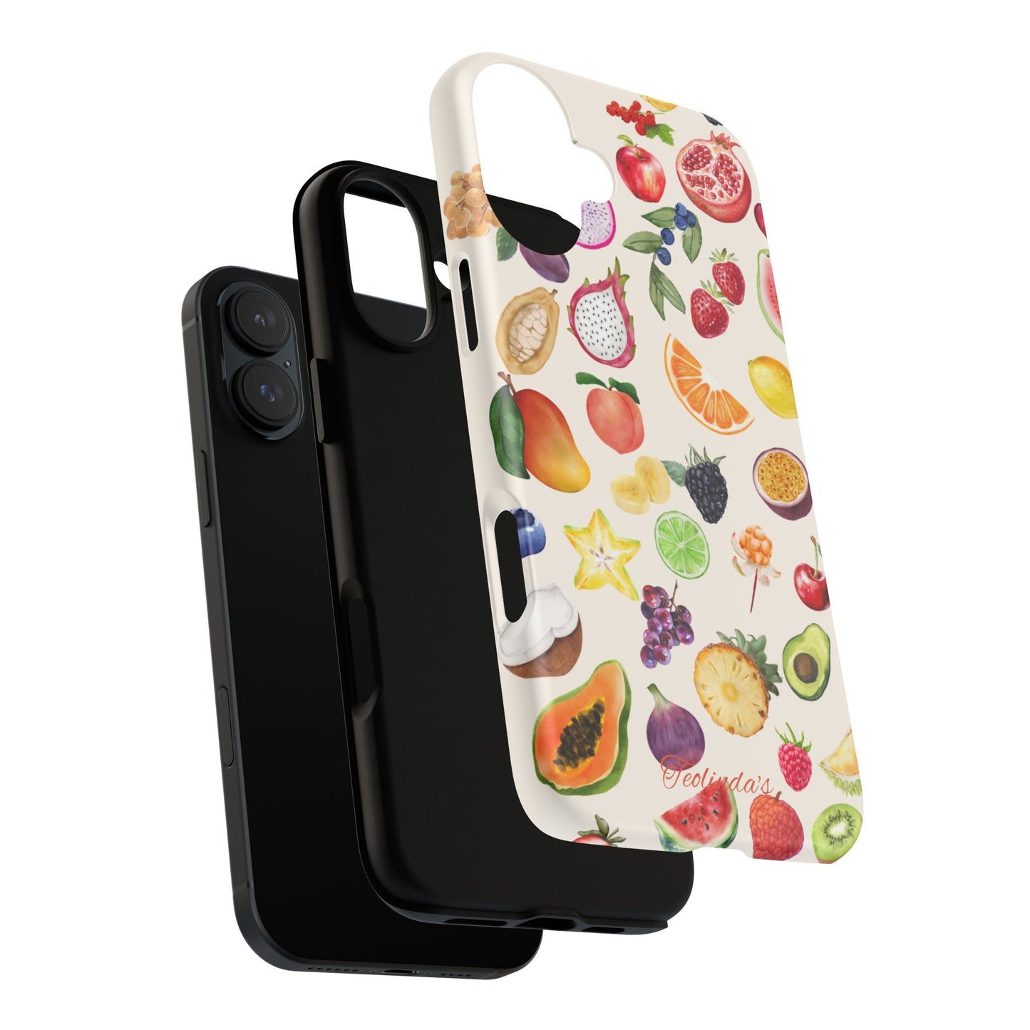 Exotix fruit phone-case beige