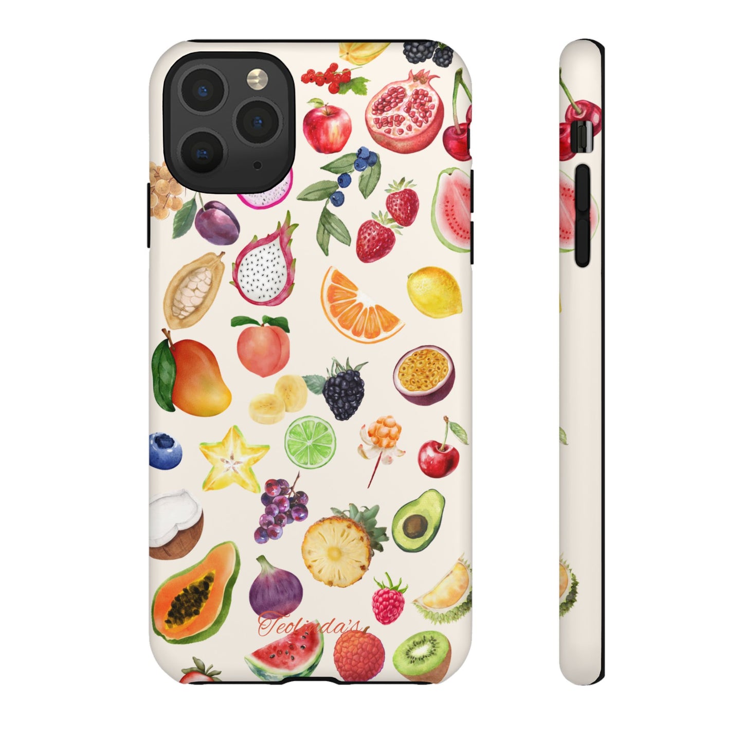 Exotix fruit phone-case beige
