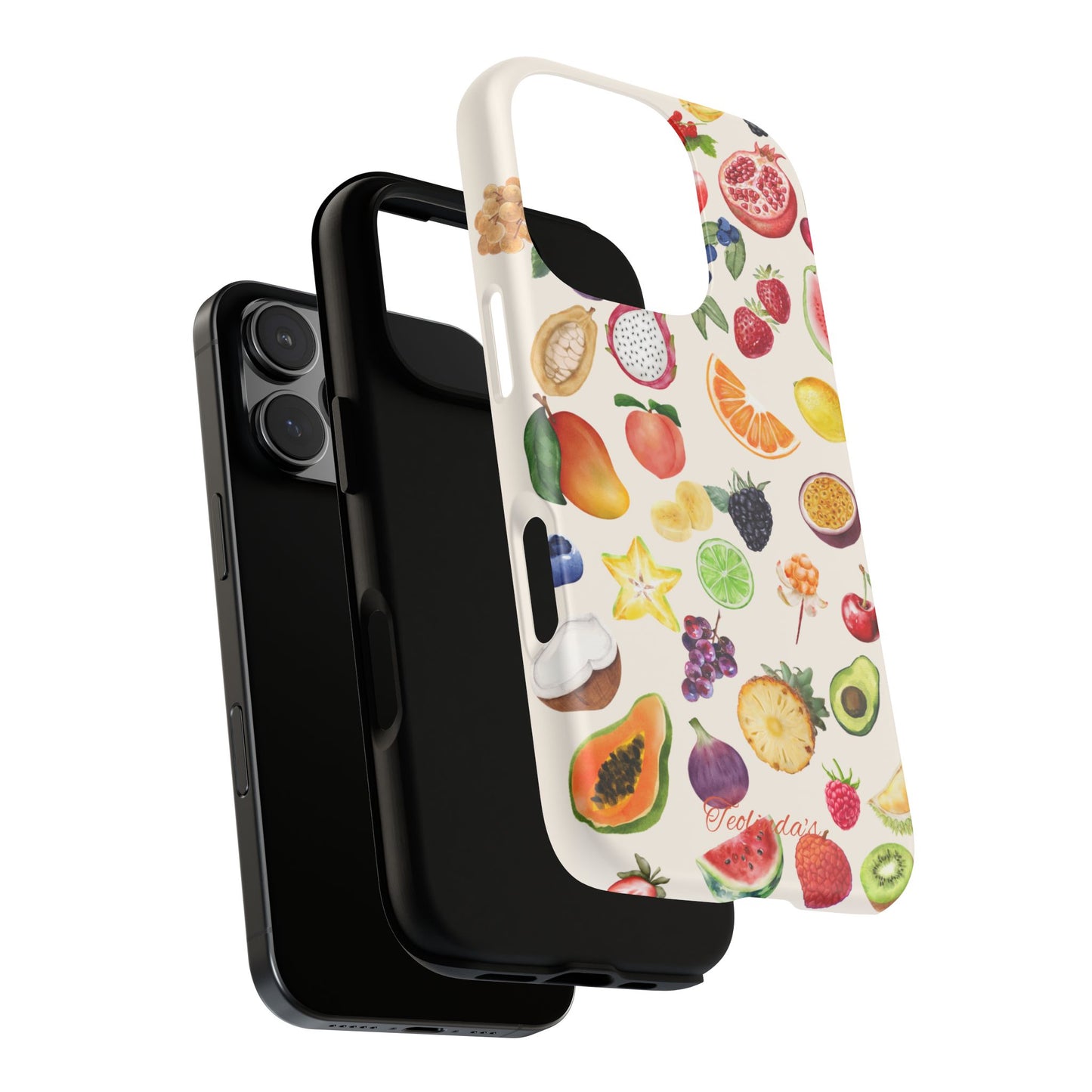 Exotix fruit phone-case beige