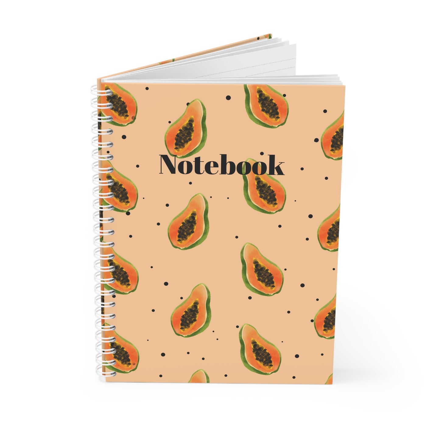 Papaya designed notebook