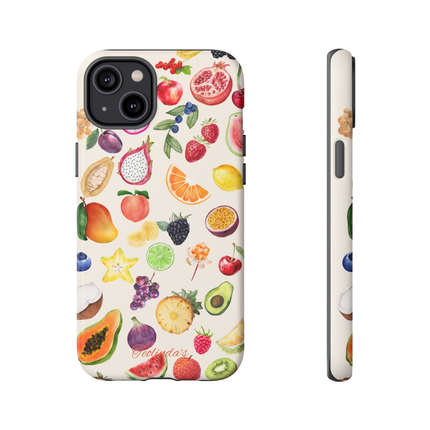 Exotix fruit phone-case beige