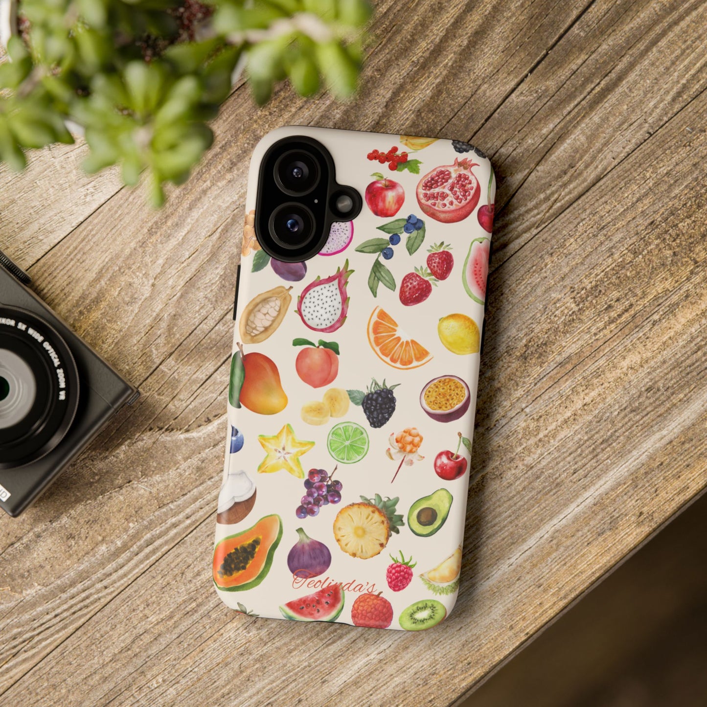 Exotix fruit phone-case beige