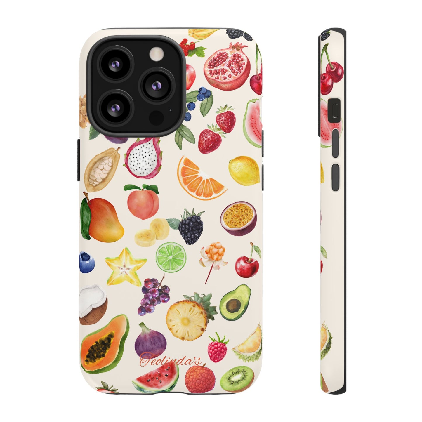 Exotix fruit phone-case beige
