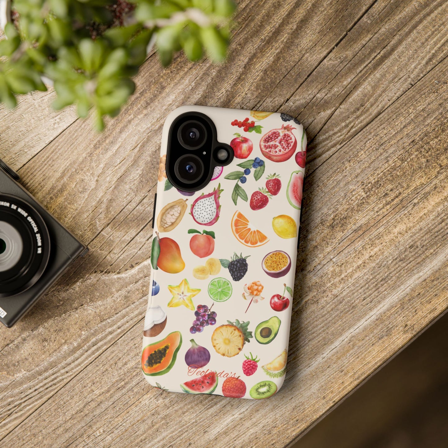 Exotix fruit phone-case beige