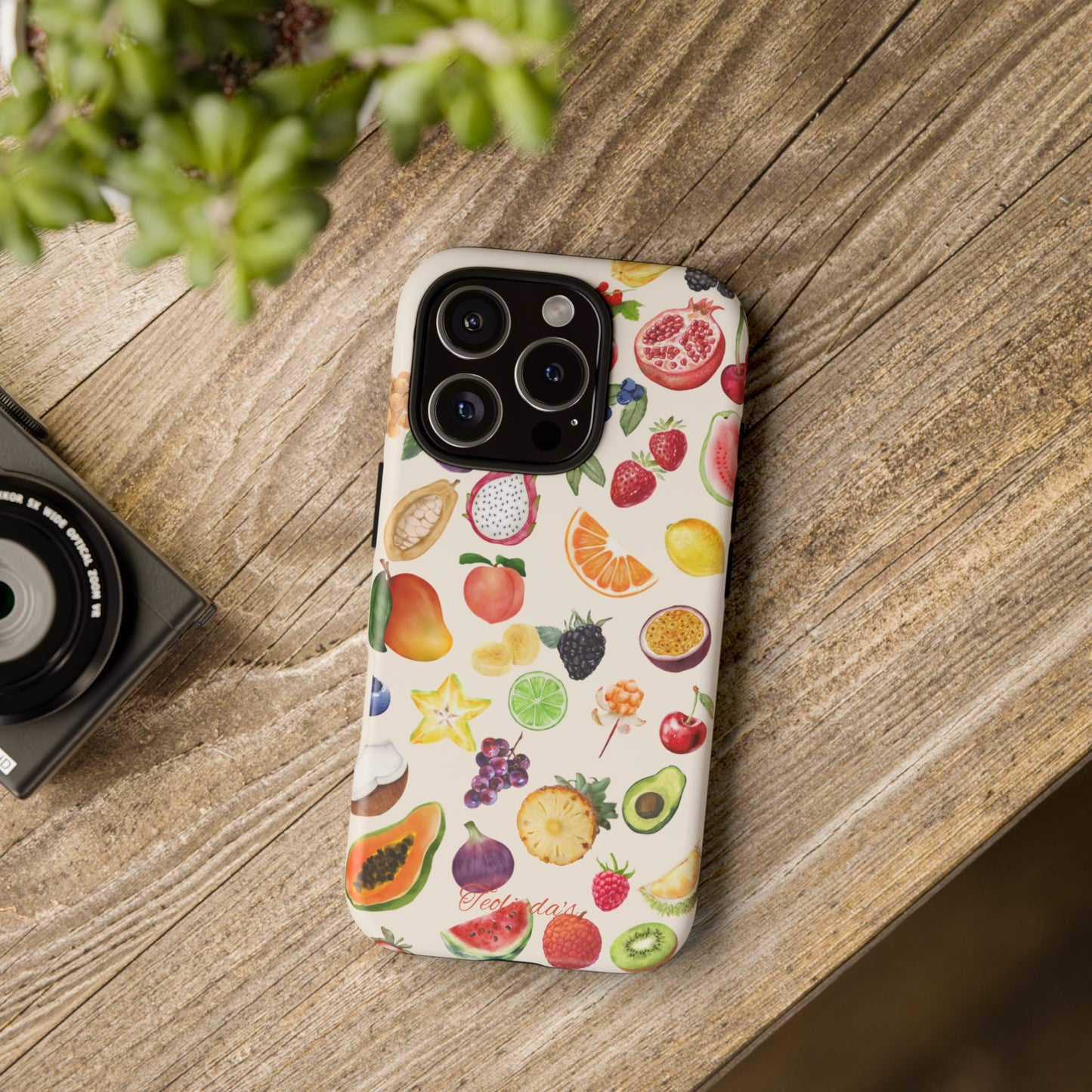 Exotix fruit phone-case beige