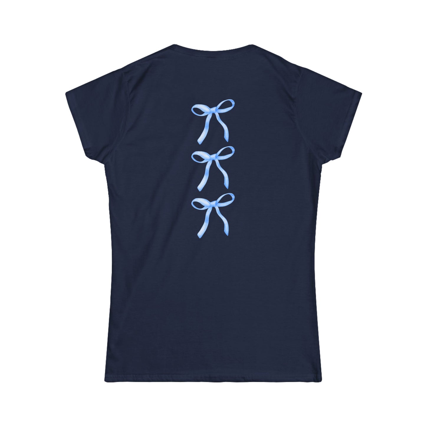 Women's Softstyle Tee with Bow Design