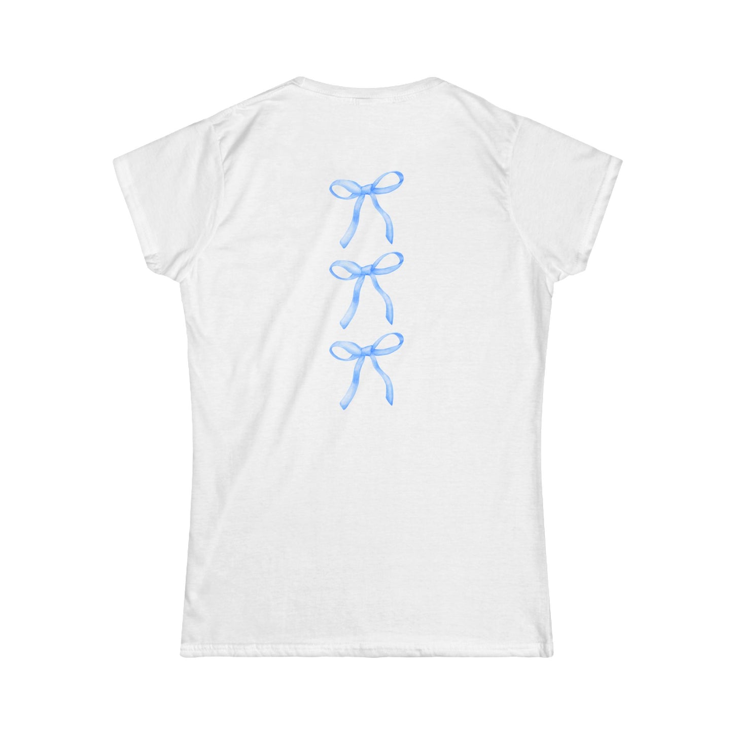 Women's Softstyle Tee with Bow Design