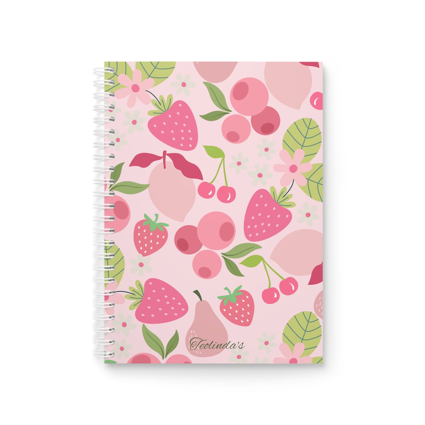 Pink fruity notebook