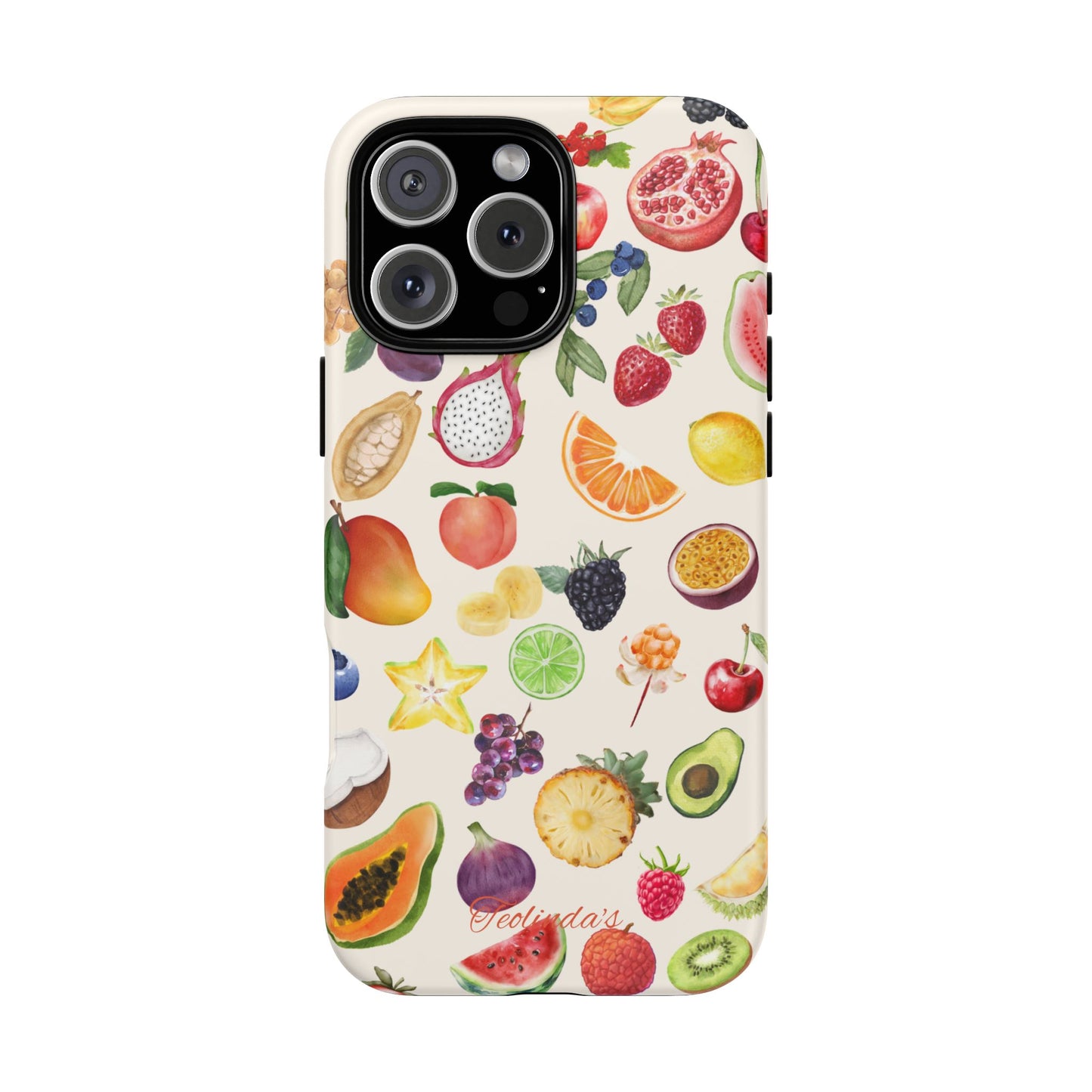 Exotix fruit phone-case beige