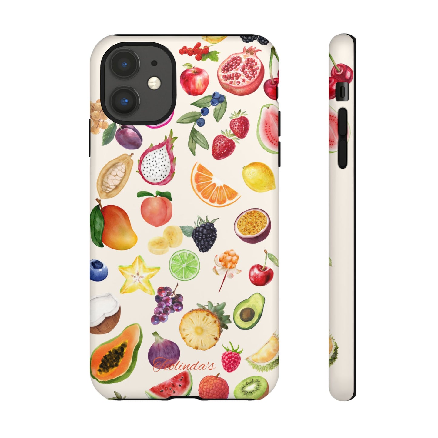 Exotix fruit phone-case beige