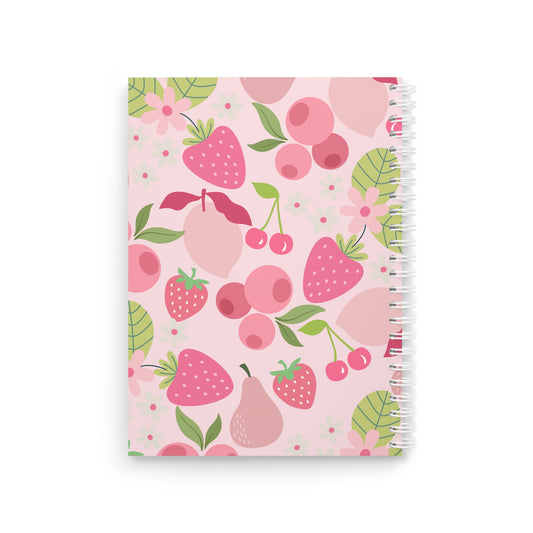 Pink fruity notebook