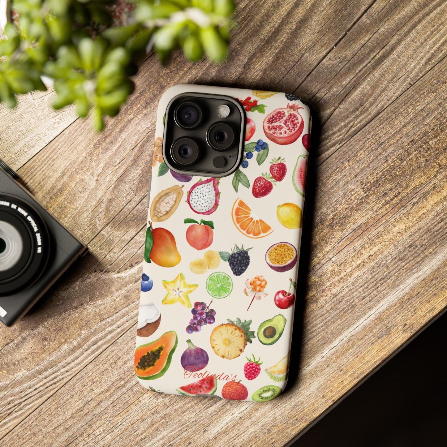 Exotix fruit phone-case beige