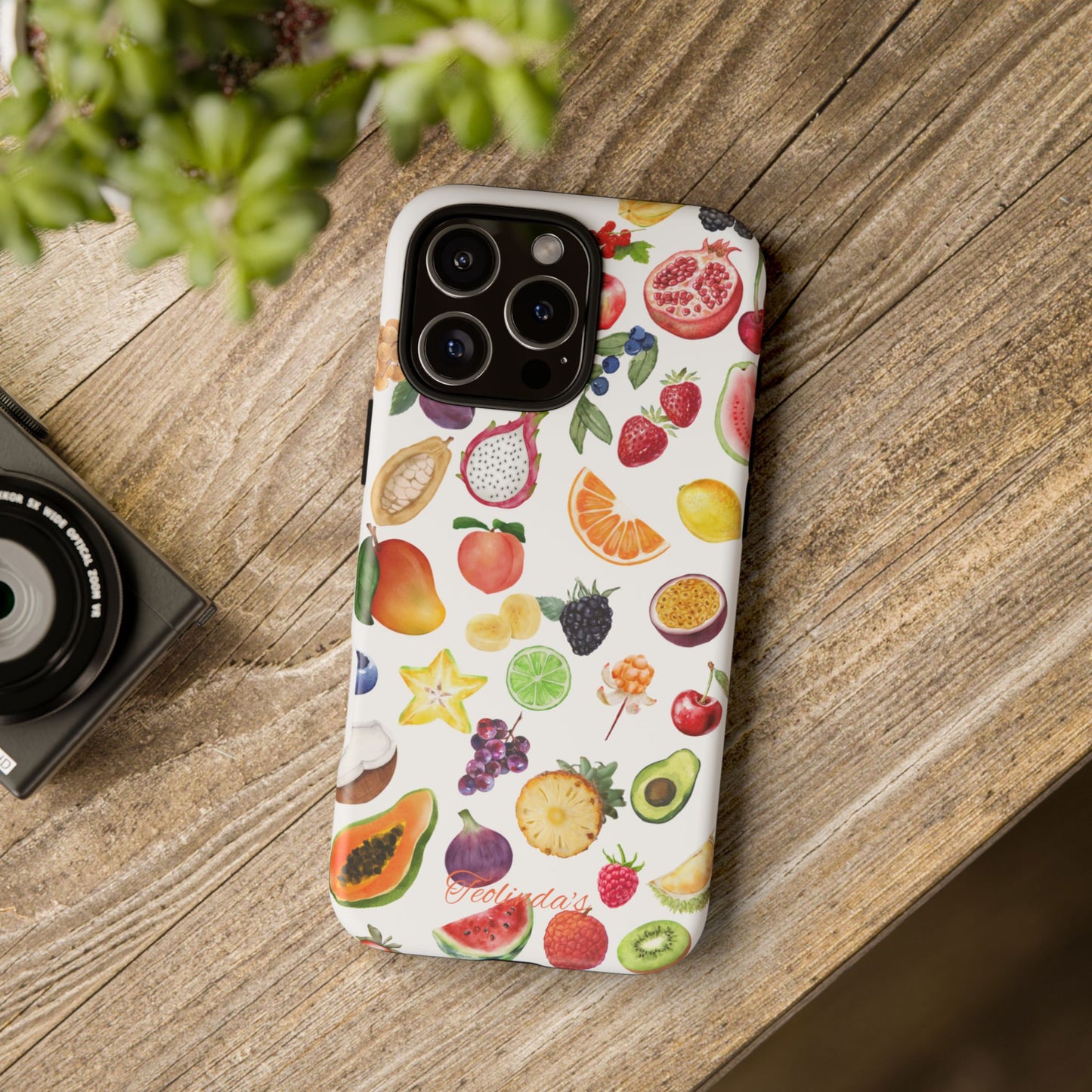 Exotic fruit phone-case white