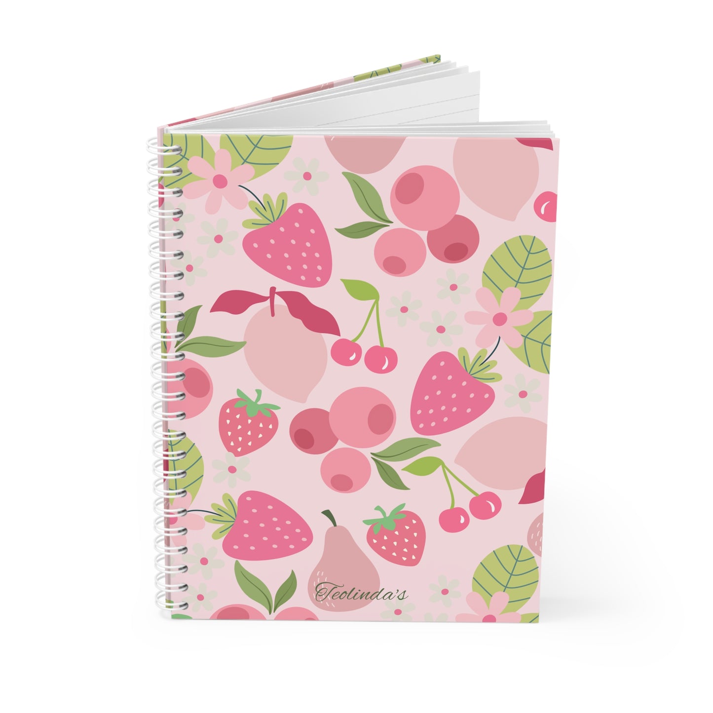 Pink fruity notebook
