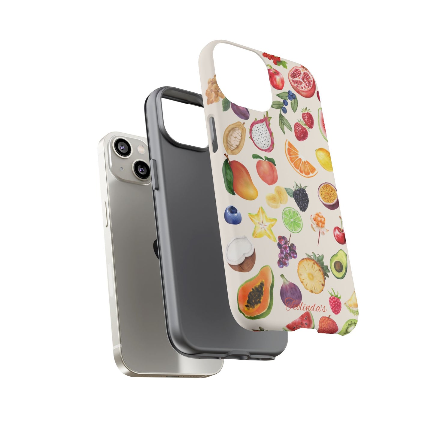 Exotix fruit phone-case beige