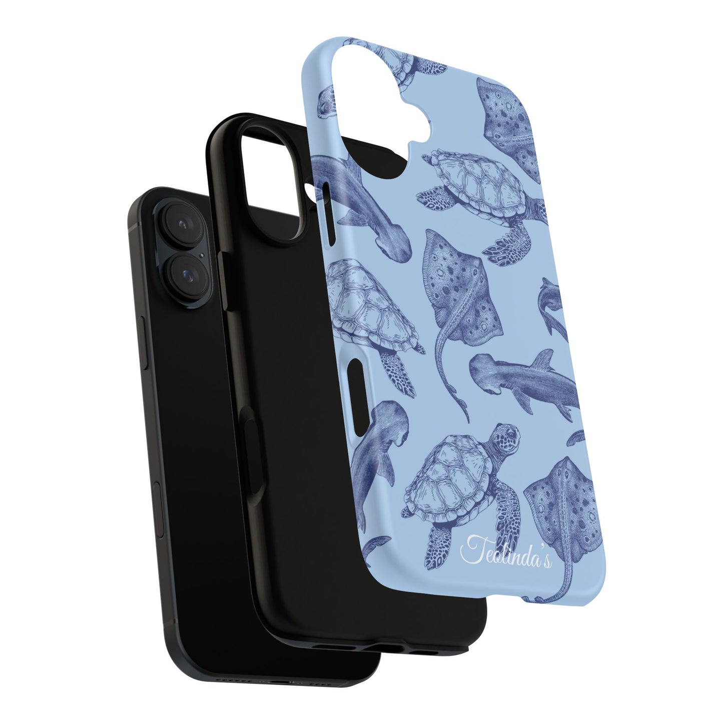 Sea animals phone case