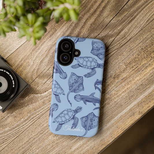 Sea animals phone case