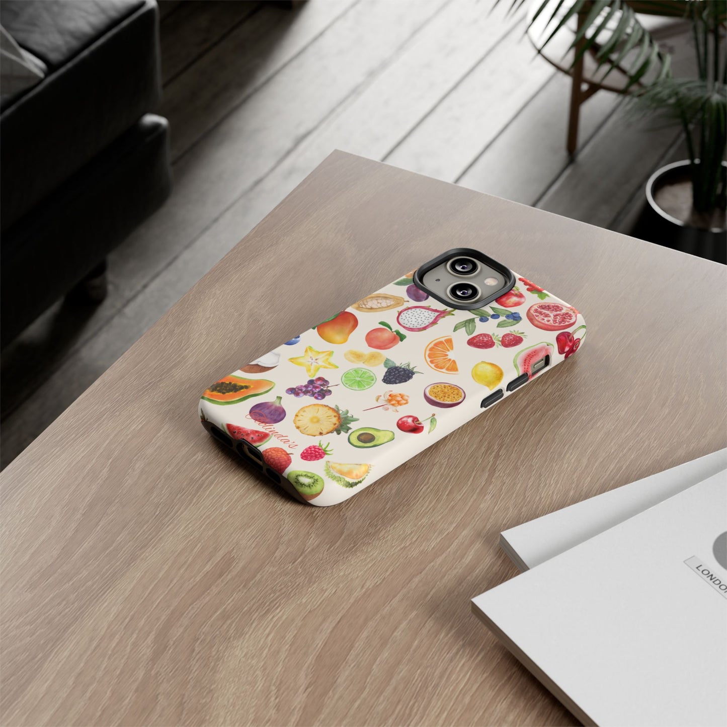 Exotix fruit phone-case beige